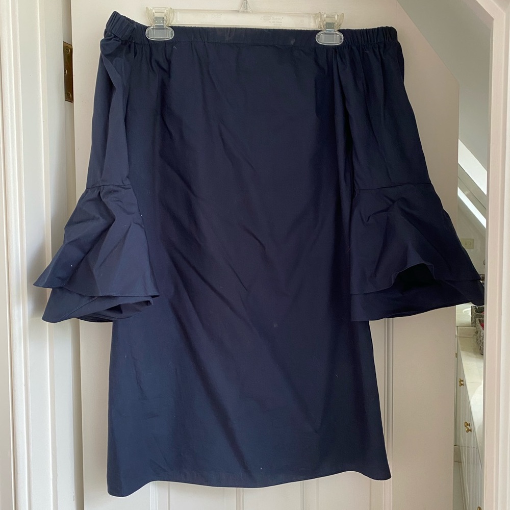 Amanda Uprichard off the shoulders bell sleeve